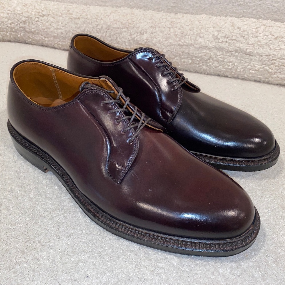 Alden Shoes 990 Plain Toe Blucher (Color 8 Shell Cordovan) US 9.5 Width: B/D